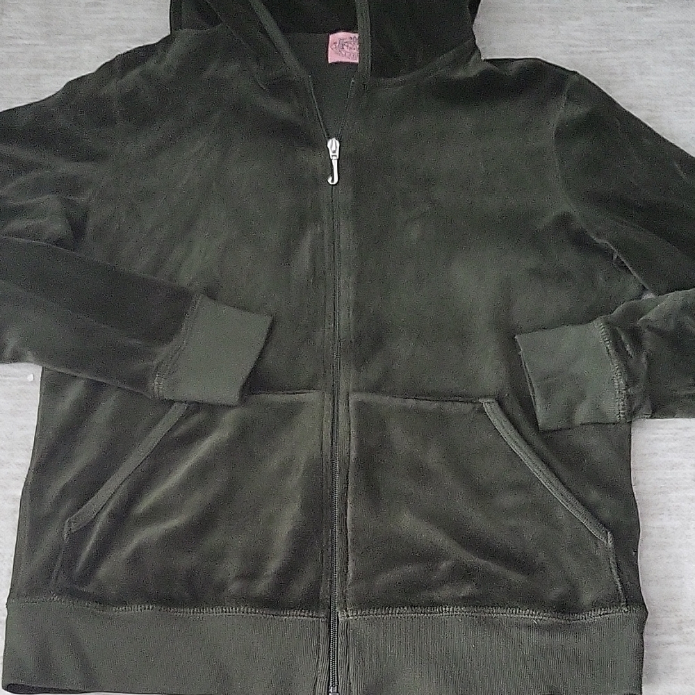 Juicy Couture Dark Olive Velour Set - Picture 6 of 7